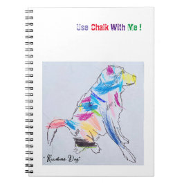 Notebook "Rainbow Dog Chalk" Notizblock