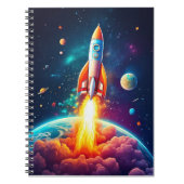 Notebook - Rakete Notizblock (Vorderseite)