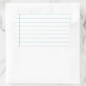 Notebook Rechteckiger Aufkleber (Tasche)