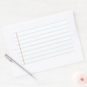 Notebook Rechteckiger Aufkleber (Umschlag)