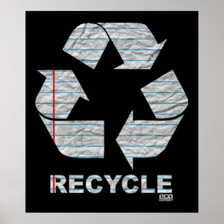 Notebook-Recycle-Poster Poster