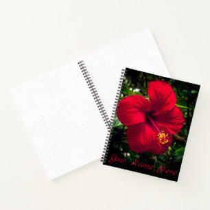Notebook "Red Hibisken" Notizblock