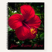 Notebook "Red Hibisken" Notizblock (Vorderseite)