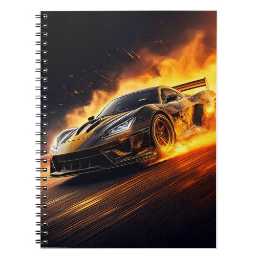 Notebook - Rennwagen Notizblock (Vorderseite)