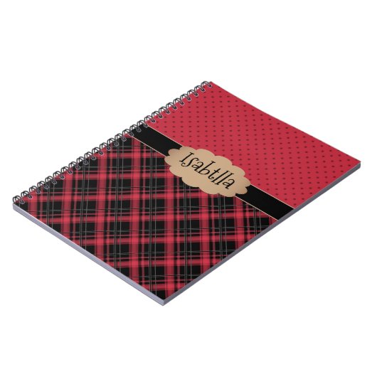 Notebook-Retro, Retro, kariert, Patchwork Notizblock (Linke Seite)