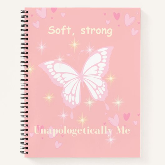 Notebook - rosa Empowerment-Journal Notizblock (Vorderseite)