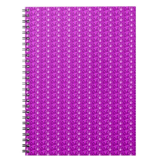 Notebook-Rosa-Glitzer Notizblock (Vorderseite)