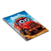 Notebook - roter Lkw Notizblock (Rechte Seite)