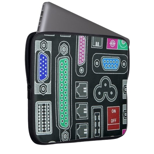 Notebook-Rückenschlauch für Computerfreaks Laptopschutzhülle (Vorne Rechts)