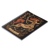 Notebook Sagittarius Celestial Zodiac Art Notizblock (Linke Seite)