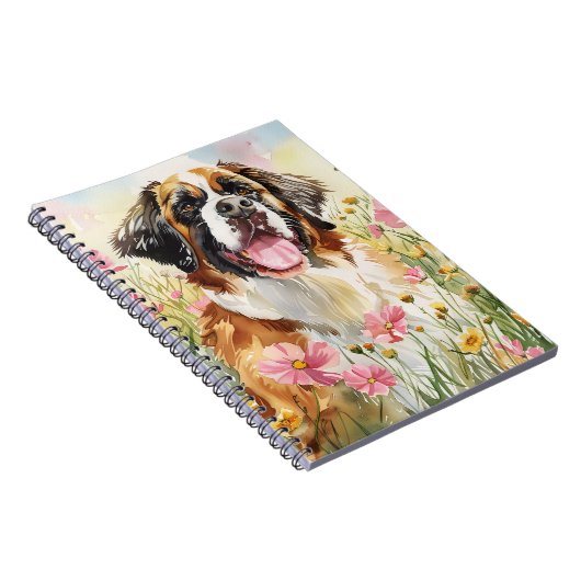 Notebook – Saint Bernard Dog Lover Journal Notizblock (Rechte Seite)