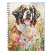 Notebook – Saint Bernard Dog Lover Journal Notizblock (Vorderseite)