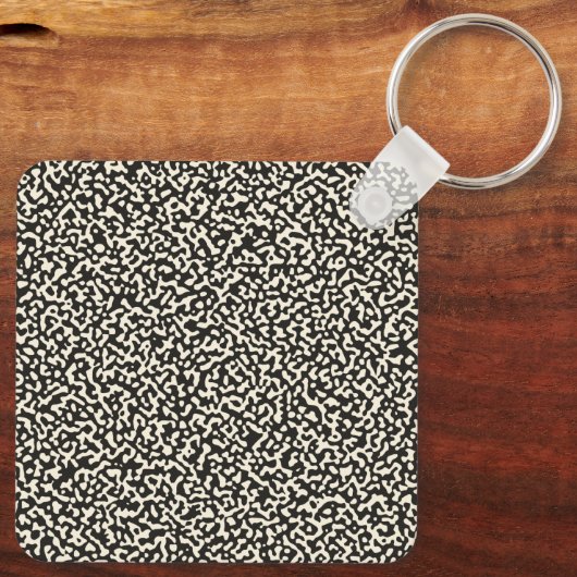 Notebook-Schlüsselanhänger für Schwarz Schlüsselanhänger (Rückseite)