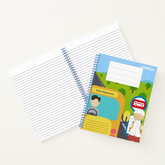 Notebook (Schulbus) Notizblock (Innenseite)