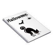 Notebook - Schwarze Katze Design 2 Notizblock (Rechte Seite)