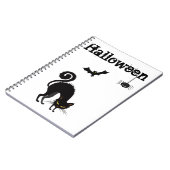 Notebook - Schwarze Katze Design 2 Notizblock (Linke Seite)