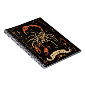 Notebook Scorpio Celestial Zodiac Art Notizblock (Rechte Seite)