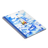 Notebook - Segelboot auf der Wasserfarbenwelt der Notizblock (Rechte Seite)