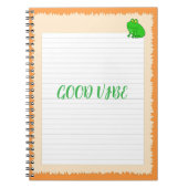 Notebook-Seitenblätter mit Frog, Foto-Notebook Notizblock (Vorderseite)