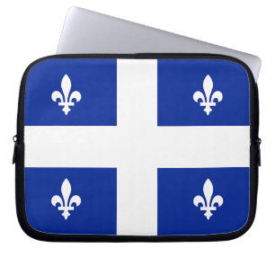Notebook-Sieb der Quebec-Flag Laptopschutzhülle