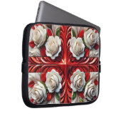 Notebook-Sieb mit englischer Rose Design Laptopschutzhülle (Vorne Rechts)