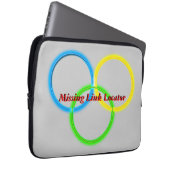 Notebook-Sieb - Vermisst Link Locator Laptopschutzhülle (Vorne Rechts)