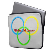 Notebook-Sieb - Vermisst Link Locator Laptopschutzhülle (Vorderseite Links)