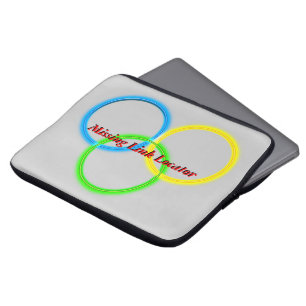 Notebook-Sieb - Vermisst Link Locator Laptopschutzhülle