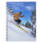 Notebook-Skifahrer Notizblock (Vorderseite)