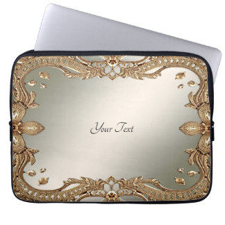 Notebook-Sleeve aus Verziertem Gold Laptopschutzhülle