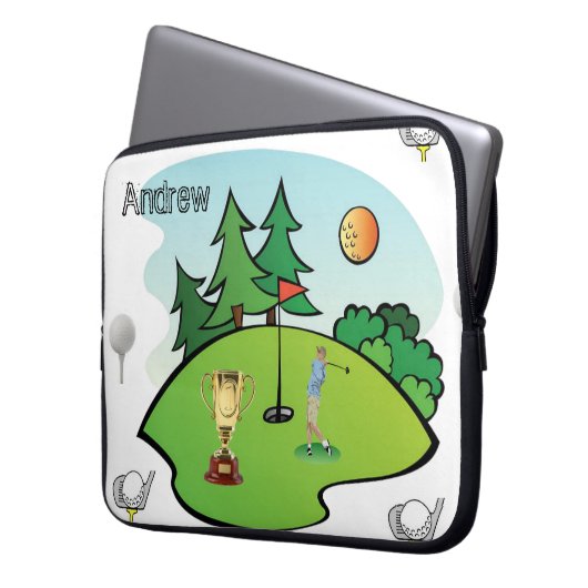 Notebook Sleeve Golf (Vorderseite Links)