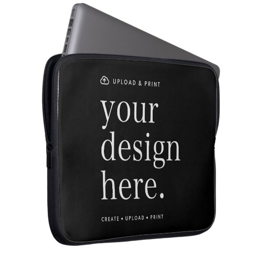 Notebook-Sleeve Ihr Design-Upload 10" 13" 15" Laptopschutzhülle (Vorne Rechts)