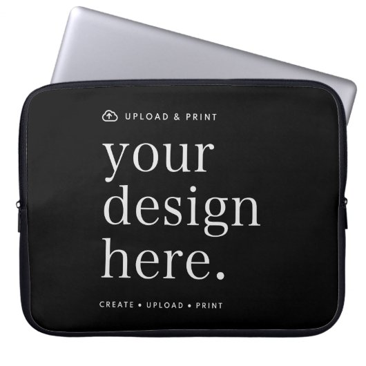 Notebook-Sleeve Ihr Design-Upload 10" 13" 15" Laptopschutzhülle (Vorderseite)