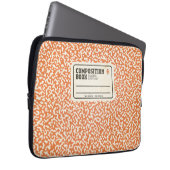 Notebook-Sleeve in Orange-Zusammensetzung Laptopschutzhülle (Vorne Rechts)