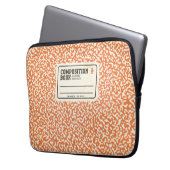 Notebook-Sleeve in Orange-Zusammensetzung Laptopschutzhülle (Vorderseite Links)