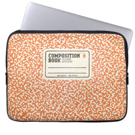 Notebook-Sleeve in Orange-Zusammensetzung Laptopschutzhülle