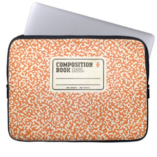 Notebook-Sleeve in Orange-Zusammensetzung Laptopschutzhülle