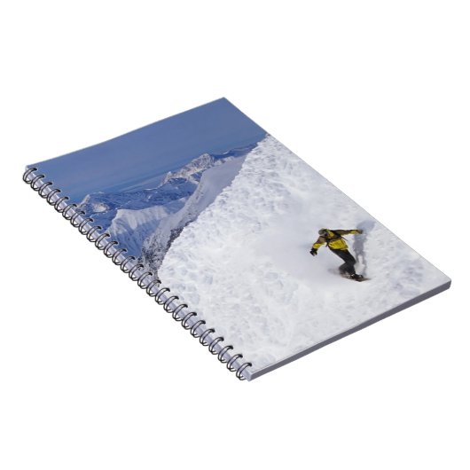 Notebook-Snowboarder Notizblock (Rechte Seite)