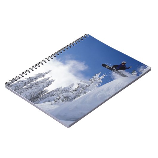 Notebook-Snowboarder Notizblock (Linke Seite)