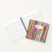 Notebook-, Spiral-Regenbogenfarben WWC-Logo Notizblock (Innenseite)