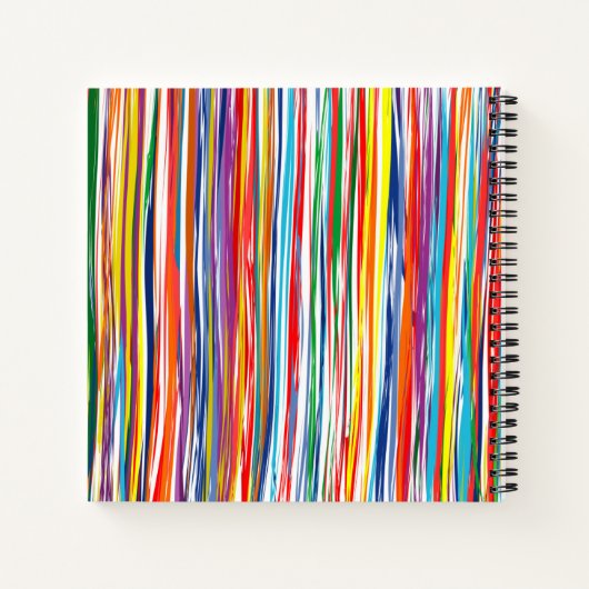 Notebook-, Spiral-Regenbogenfarben WWC-Logo Notizblock (Rückseite)