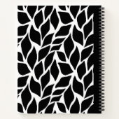 Notebook-Spirale in Schwarzweiß Notizblock (Rückseite)