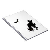 Notebook - Spooked Black Cat Notizblock (Rechte Seite)