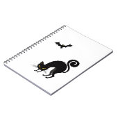 Notebook - Spooked Black Cat Notizblock (Linke Seite)