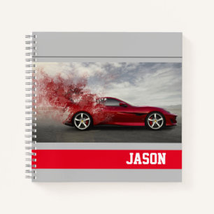 Notebook-Sportwagen Notizblock