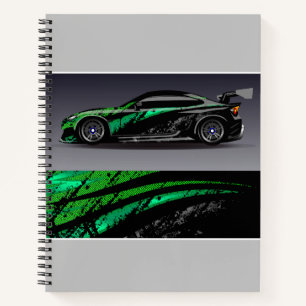 Notebook-Sportwagen Notizblock