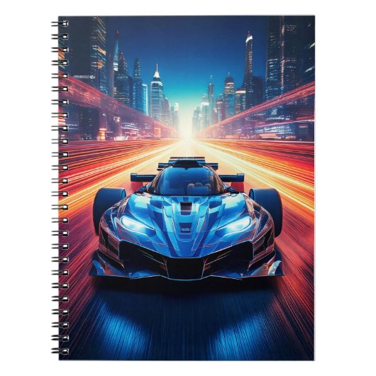 Notebook - Sportwagen Notizblock (Vorderseite)