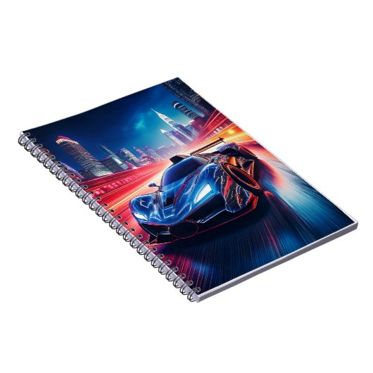 Notebook - Sportwagen Notizblock (Rechte Seite)