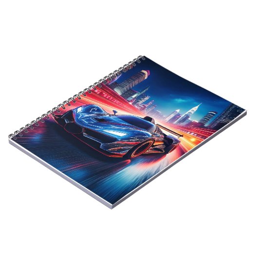 Notebook - Sportwagen Notizblock (Linke Seite)