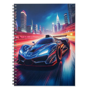 Notebook - Sportwagen Notizblock